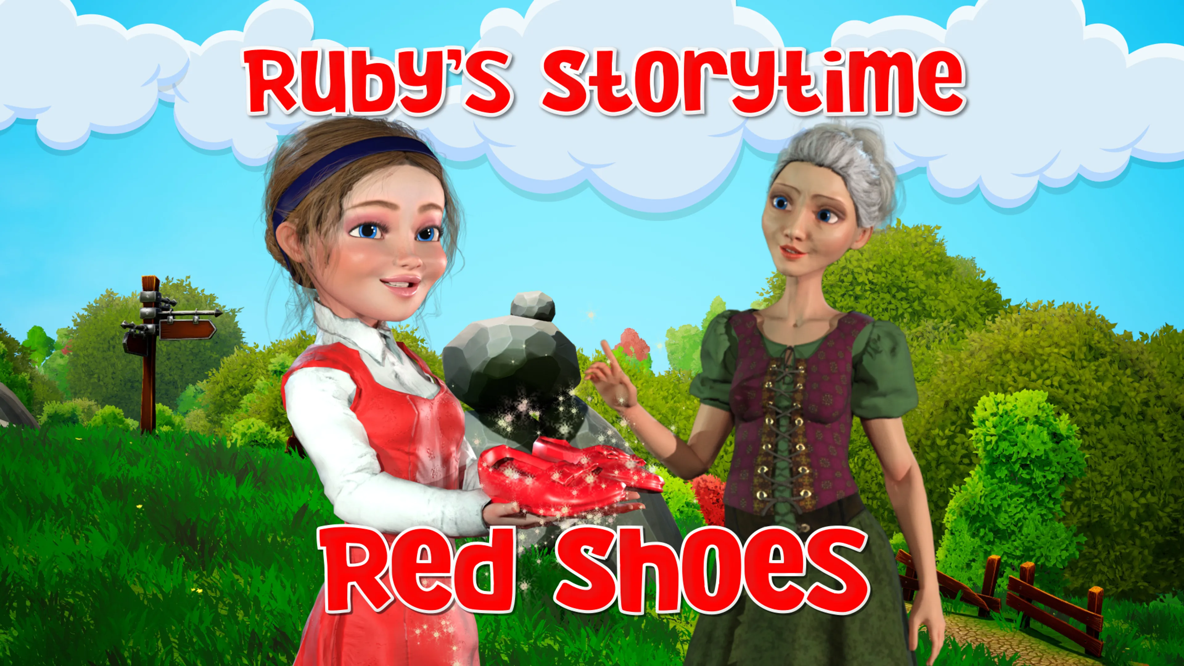Red Shoes, Rubys Storytime poster